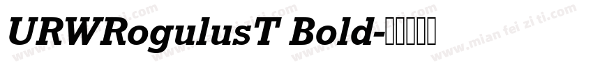 URWRogulusT Bold字体转换